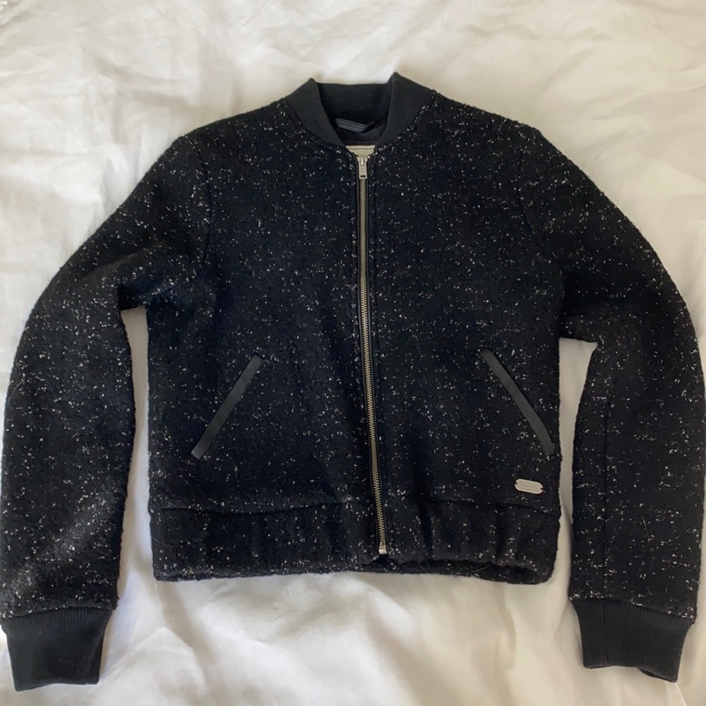 A&F Speckled Bomber Jacket